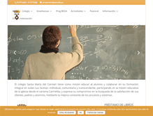 Tablet Screenshot of colegiosantamariadelcarmen.es